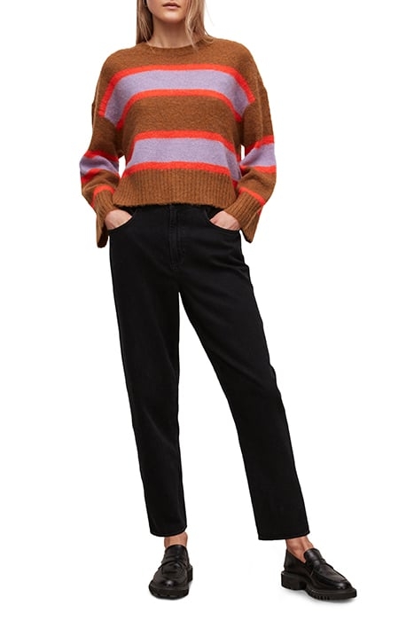 GINI STRIPED JUMPER GINGER/ORANGE 4