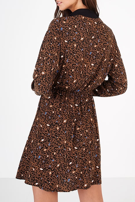 CARAMEL ARTY CAMOUFLAGE PRINT DRESS 3