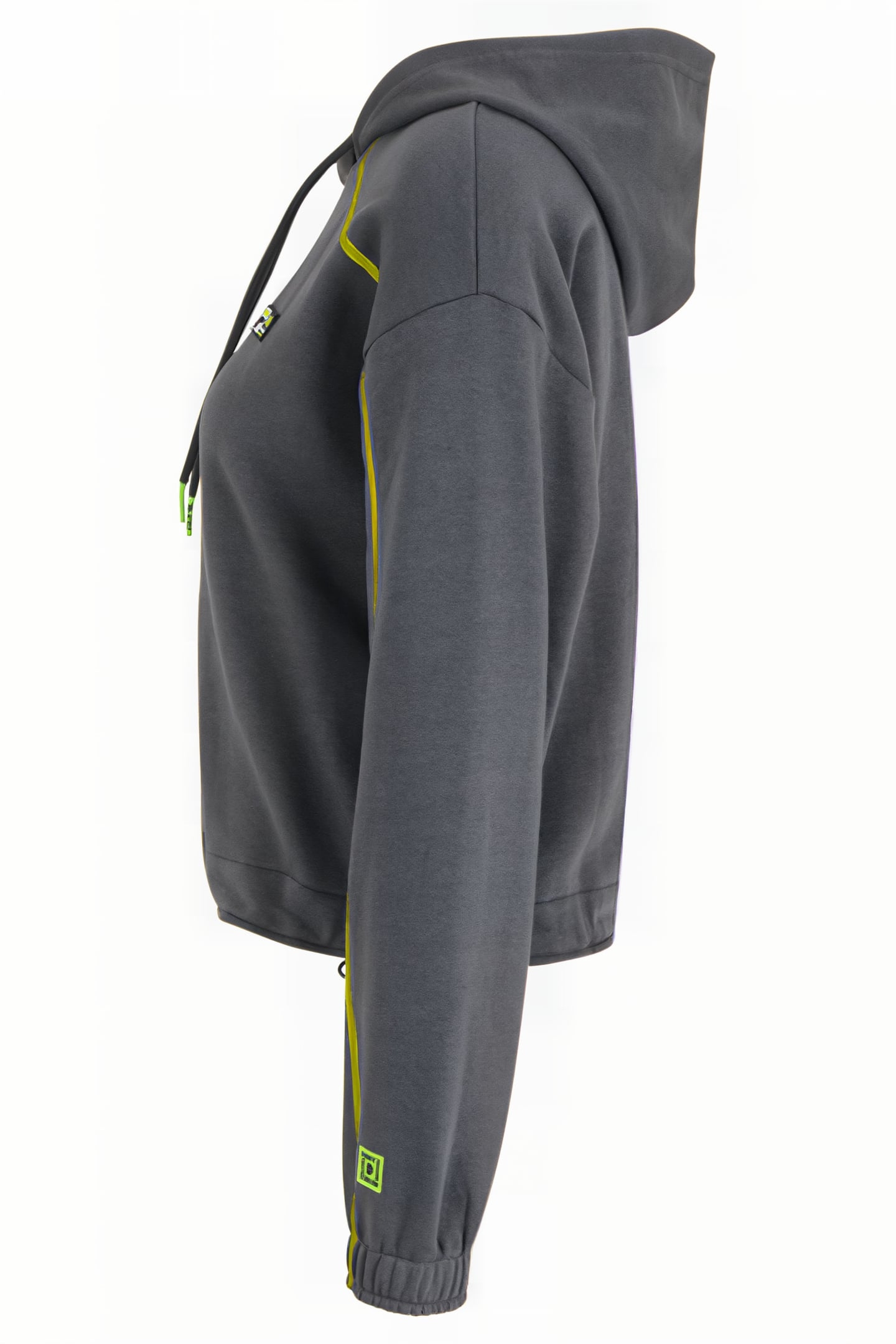 C64 CROPPED HOODY IRON GATE 3