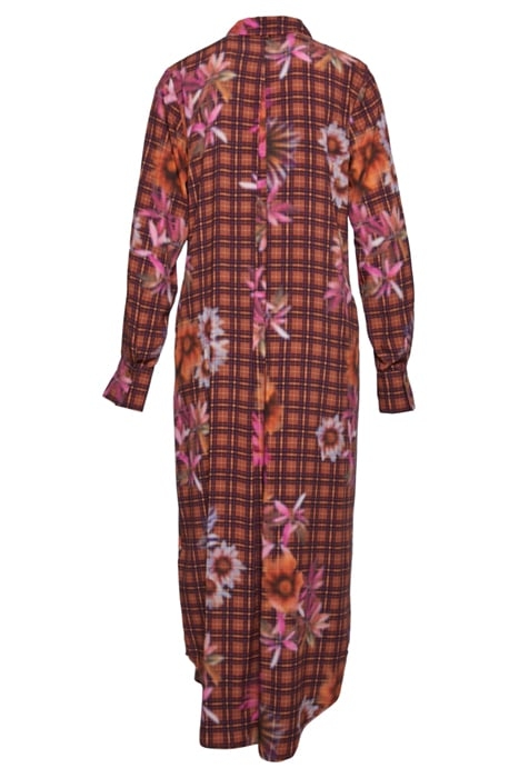 LONG SHIRT DRESS LS BROWN 3