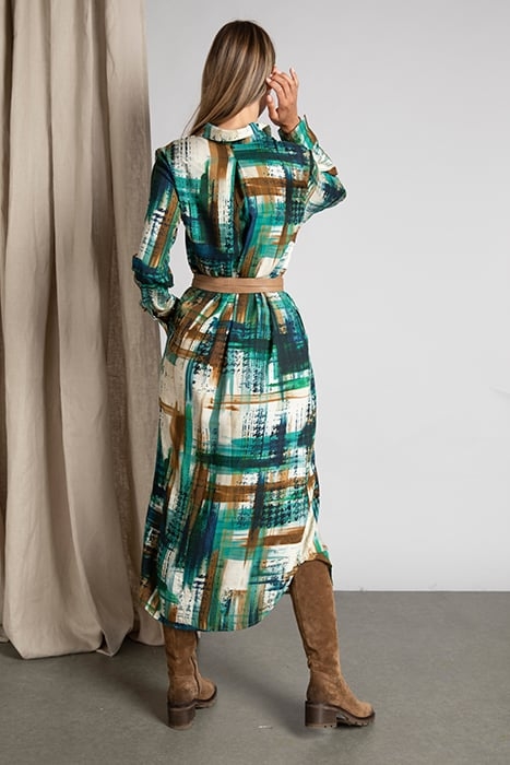 LONG SHIRT DRESS LS MULTI 3