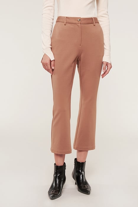 MILANO-STITCH KICK FLARE TROUSERS BEIGE 2