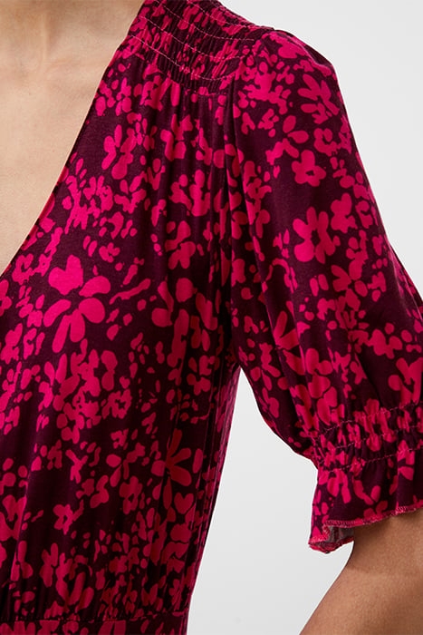 VEE BUTTON-THRU M PLUM/HOT PINK 5