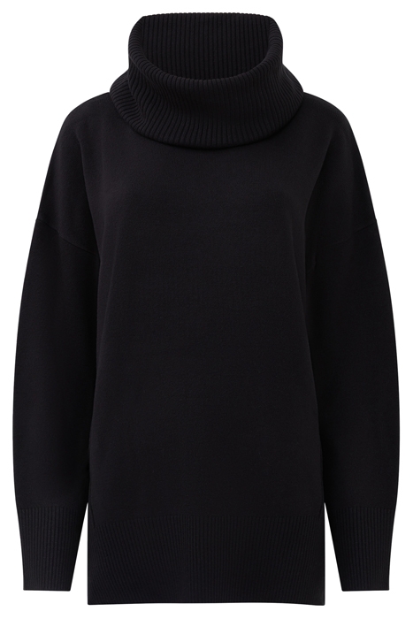 BABYSOFT RIBBED COWL NK JUMPER BLACK 5