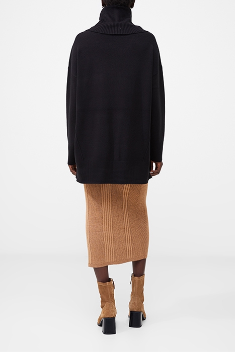 BABYSOFT RIBBED COWL NK JUMPER BLACK 4