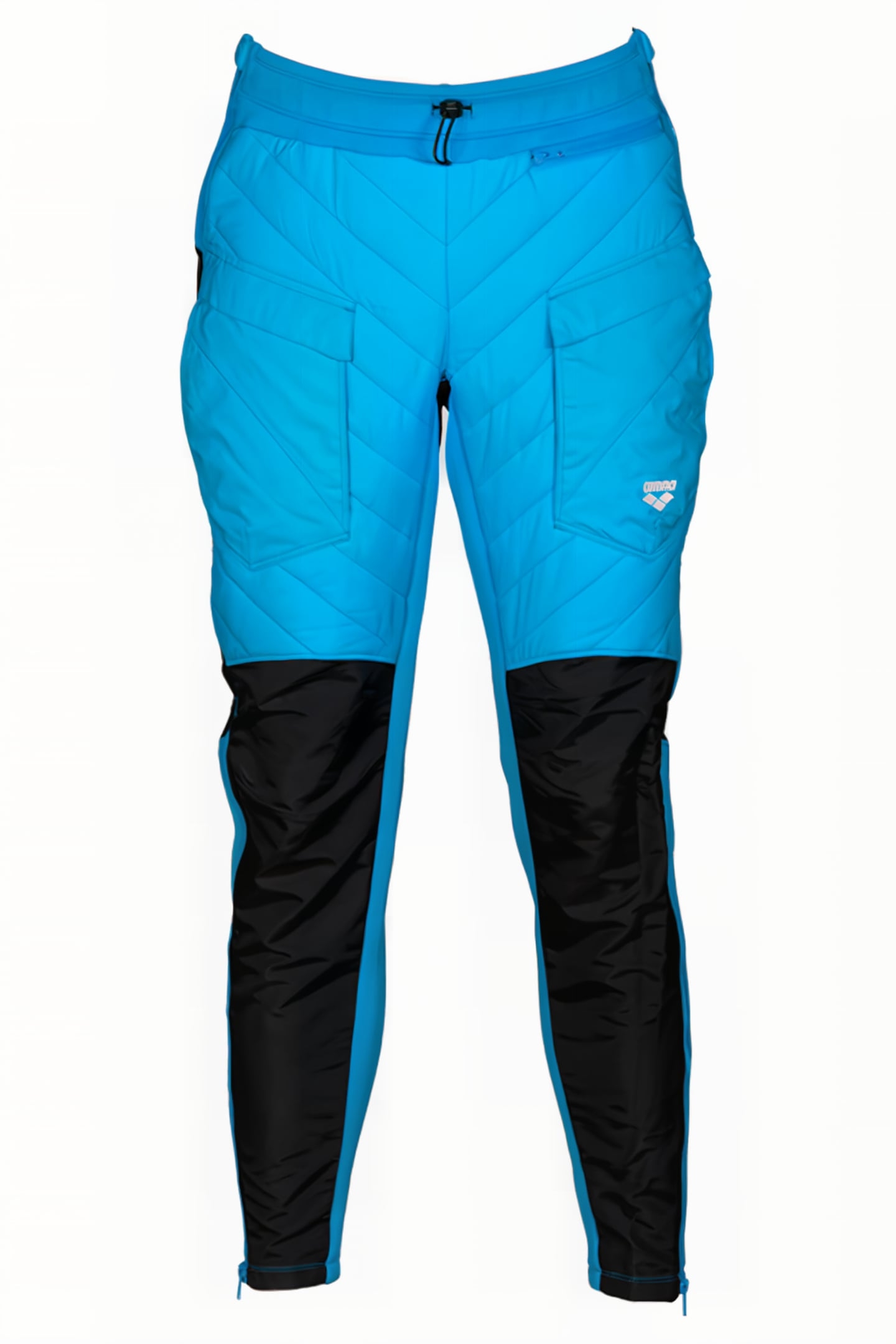 UNISEX HALF-QUILTED PANT CYAN BLACK 7