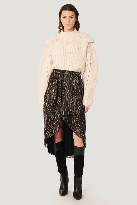 ARZU BLACK/BEIGE SKIRT 2