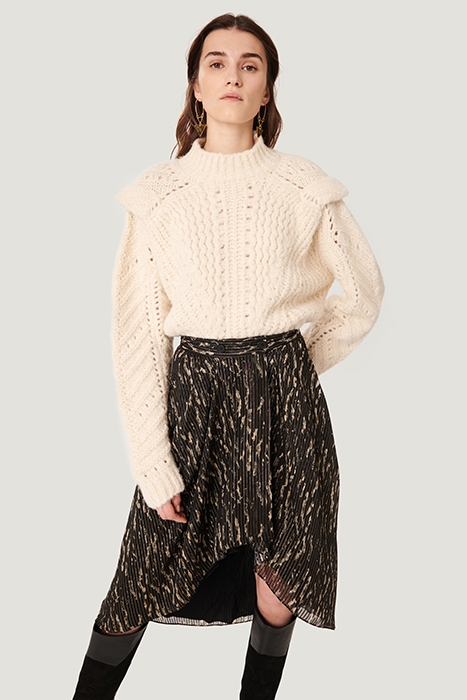 ARZU BLACK/BEIGE SKIRT 1