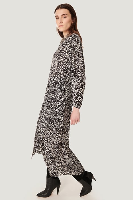 ROMERI DRESS IN ECRU/BLACK/BROWN DRESS 3