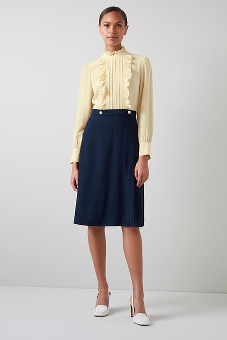 TISH MIDI DRESS BLUE/CREAM 1