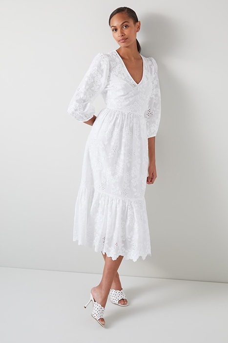BRONTE MIDI DRESS WHITE 2
