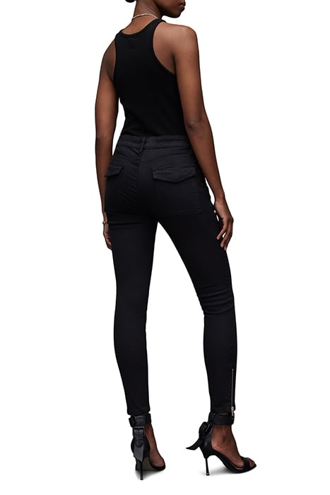 DEMI ZIP SKINNY JEAN BLACK 3