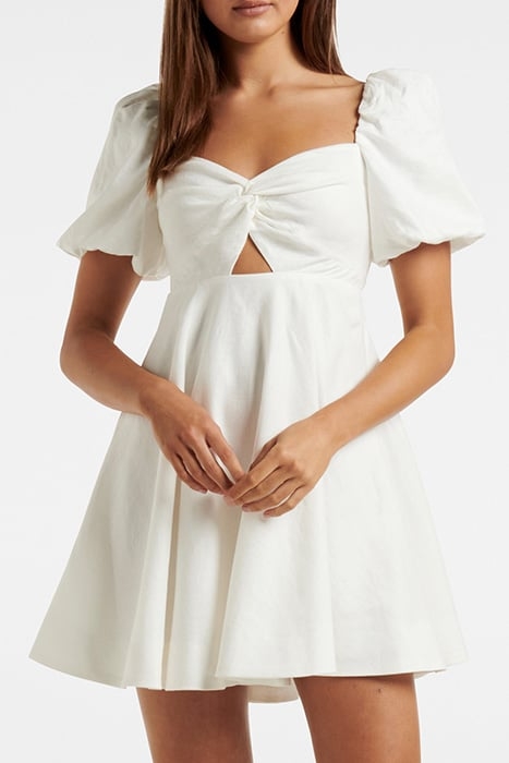 FEARNE TWIST MINI DRESS PORCELAIN 1