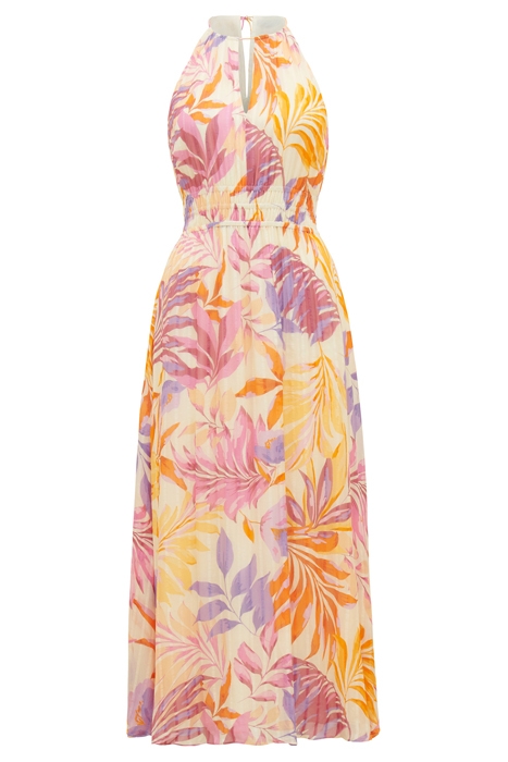 JAE HALTER MIDI DRESS LILAC MIAMI TROPICAL 5