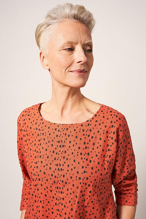 MADDIE MIX TOP CORAL MULTI 3