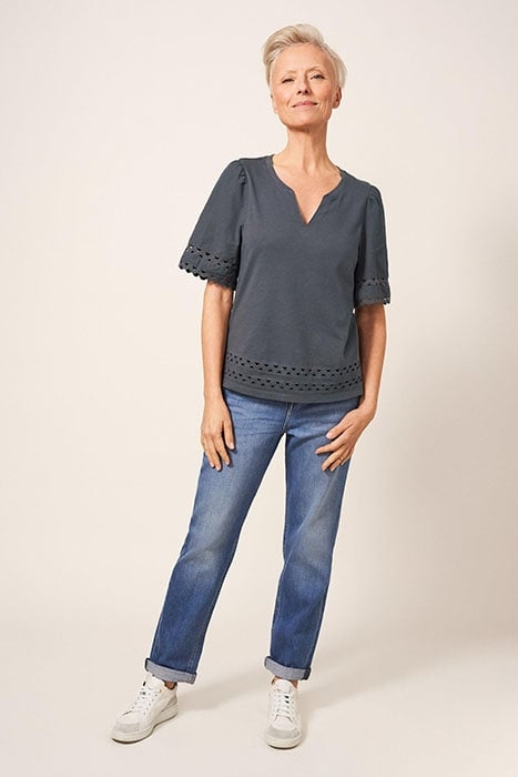 SAGE TRIM TOP CHARC GREY 1