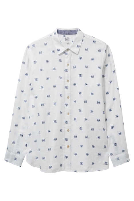 PEMBROKE FISH PR LS SHIRT WHITE MULTI 4