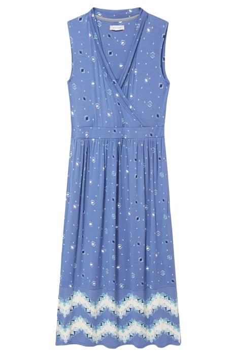 ZOE ECO VERO JERSEY DRESS BLUE MULTI 4