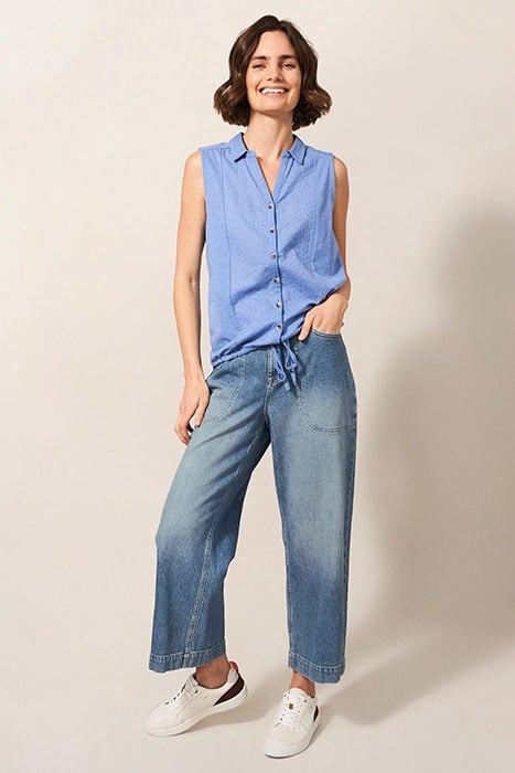 BLAKE STRAIGHT CROP JEAN LIGHT DENIM 1