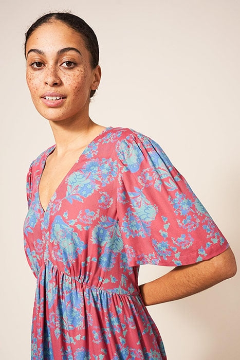 PIP MIDI DRESS PINK MULTI 3