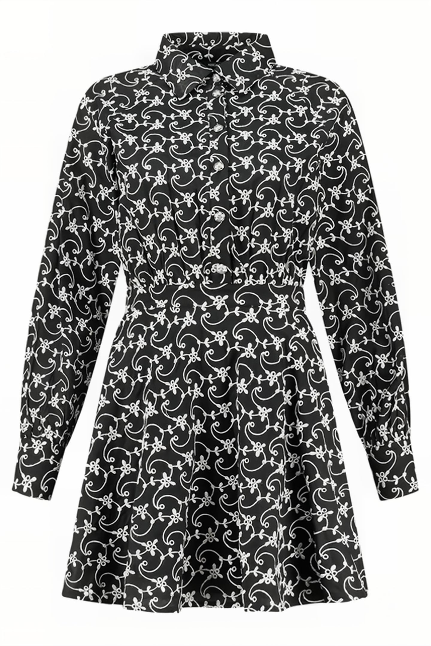 REE DRESS BLACK/WHITE 3