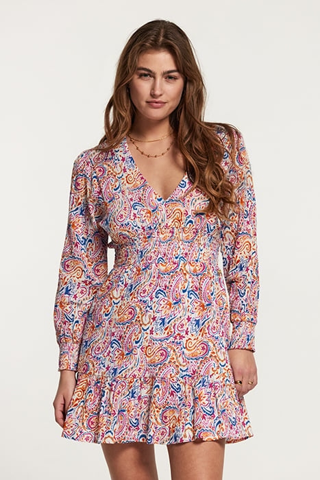 LADIES ZARAGOSA DRESS COLOURED PAISLEY MULTI PAISLEY 1