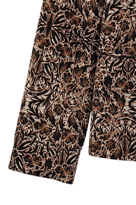 BROWN ARABESQUE PRINT SUIT JACKET 7