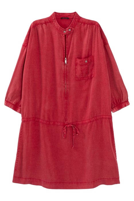 FADED RED LENZING™ LYCOCELL™ SHORT DRESS 1