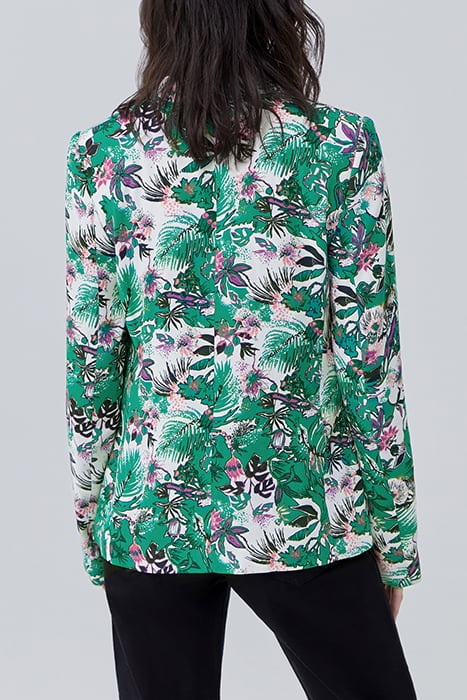 GREEN PLANT PRINT SUIT JACKET 2