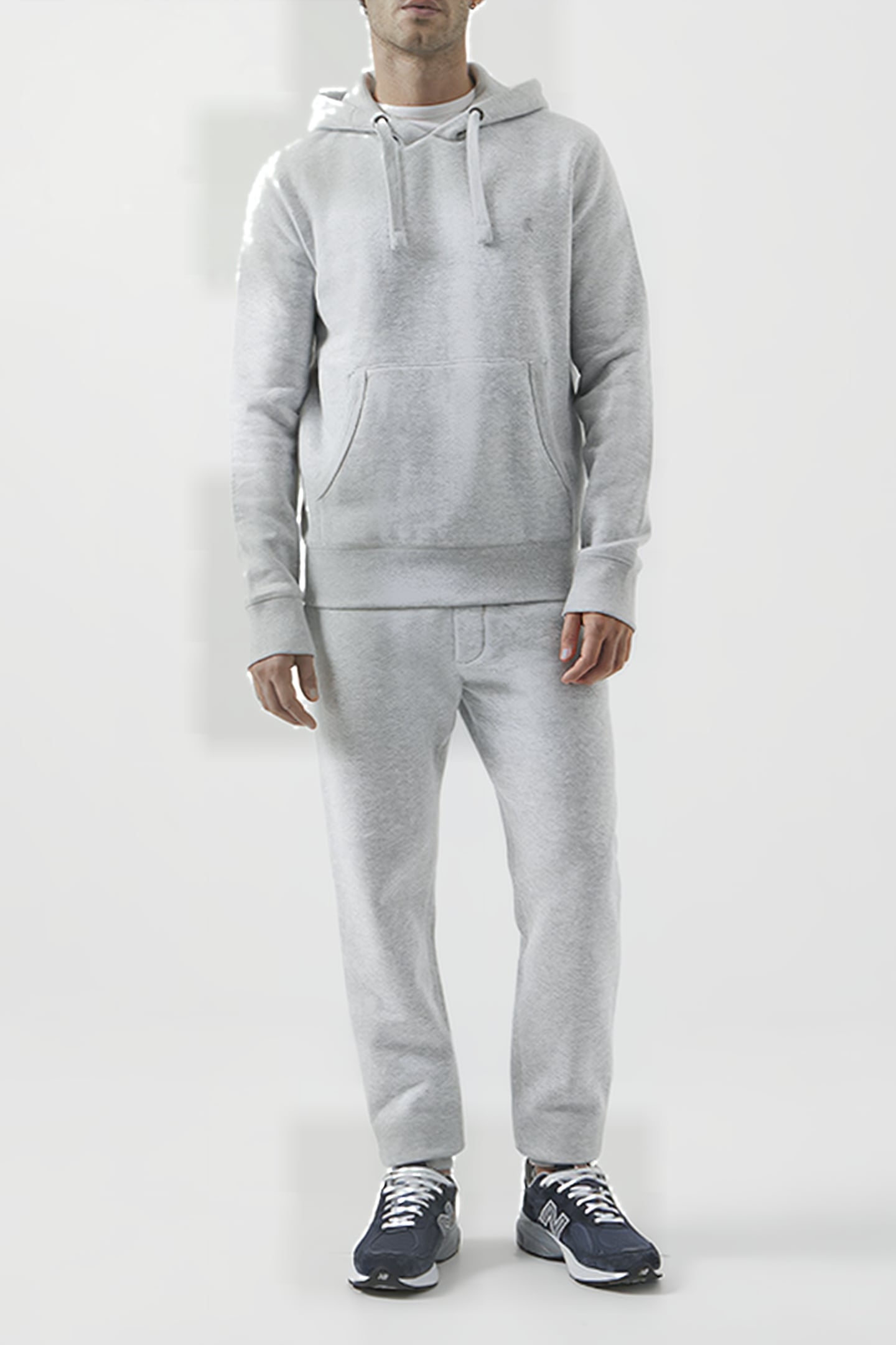 OVERHEAD SWEAT HOODIE LIGHT GREY MELANGE 1