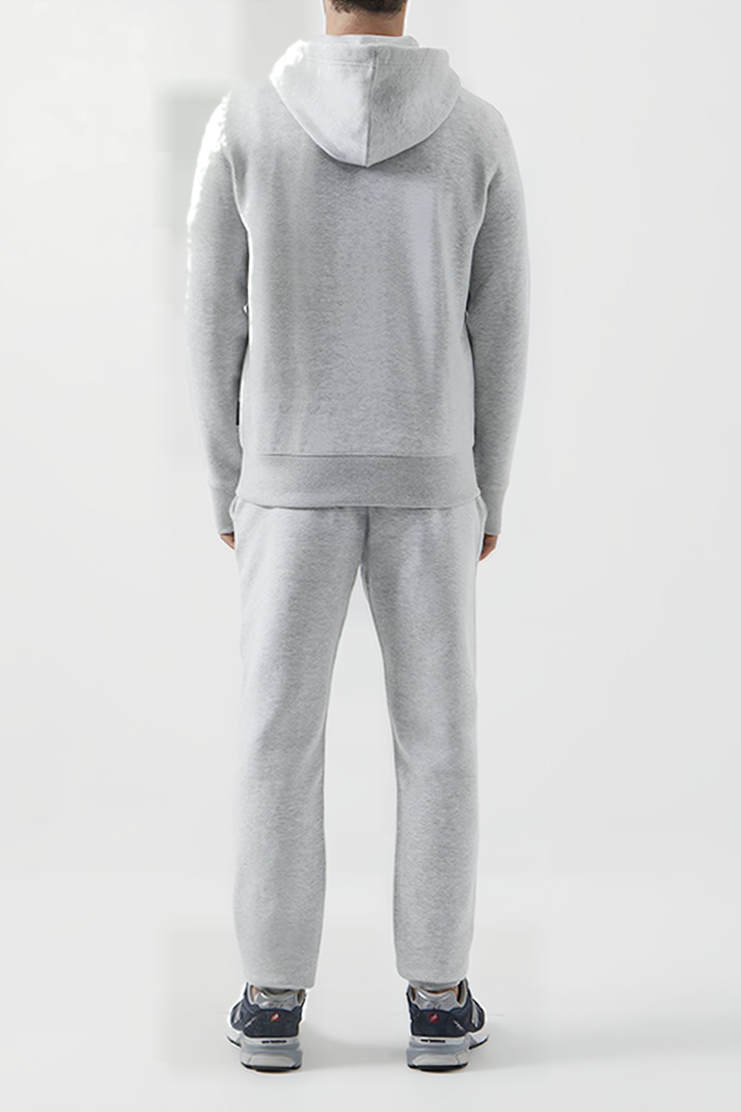 OVERHEAD SWEAT HOODIE LIGHT GREY MELANGE 2