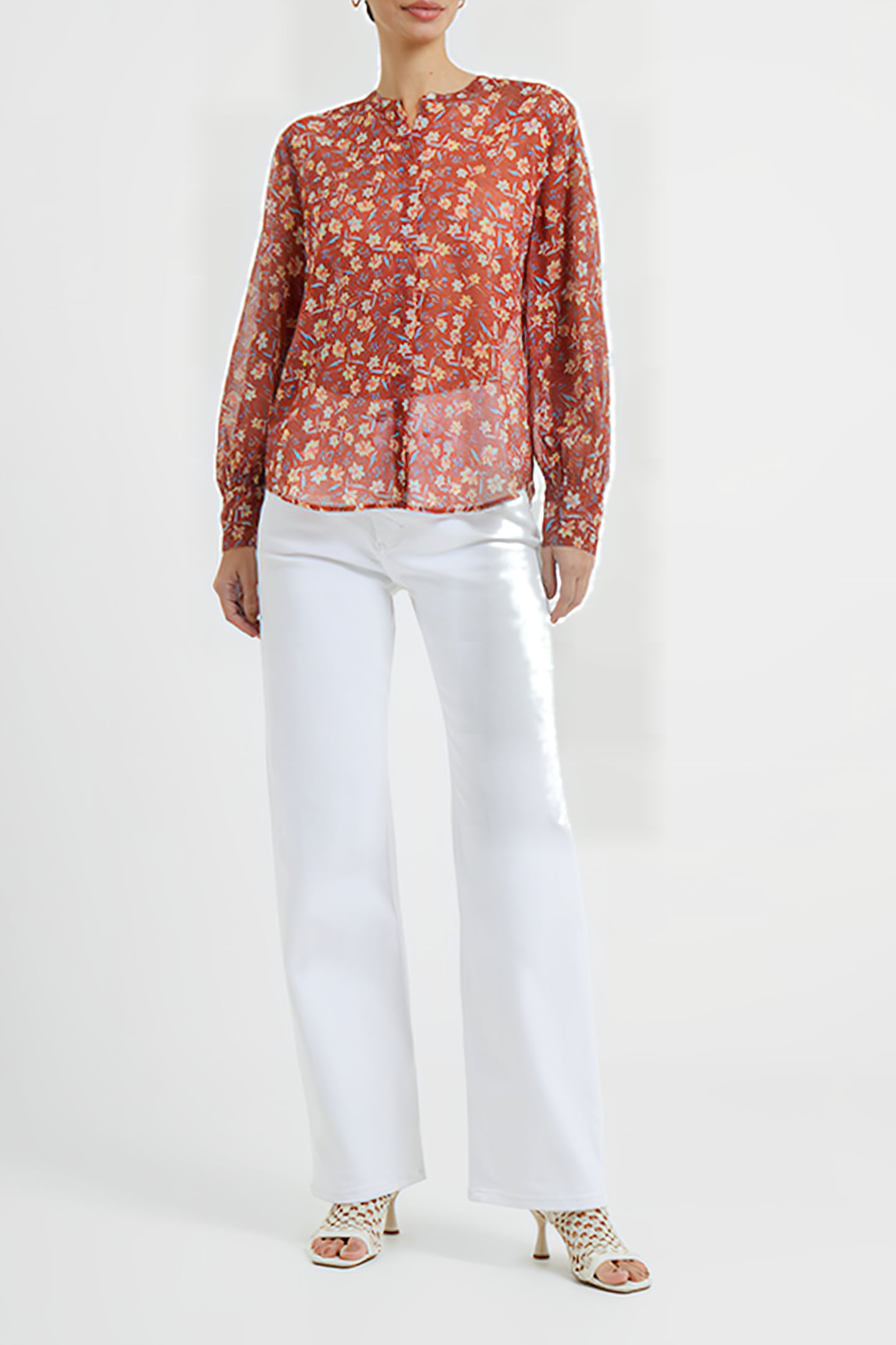 CECILA RECYCLED HALLIE CRINKLE SHIRT HONEY BRONZE 2