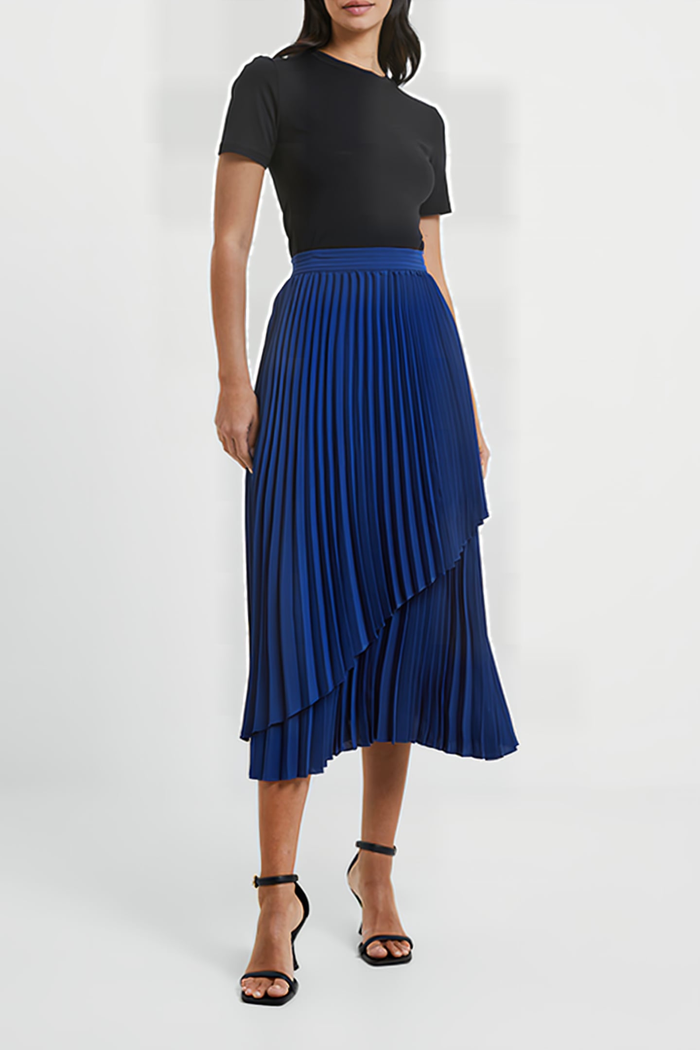 ARIE PLEATED SKIRT BLUE DEPTHS 1