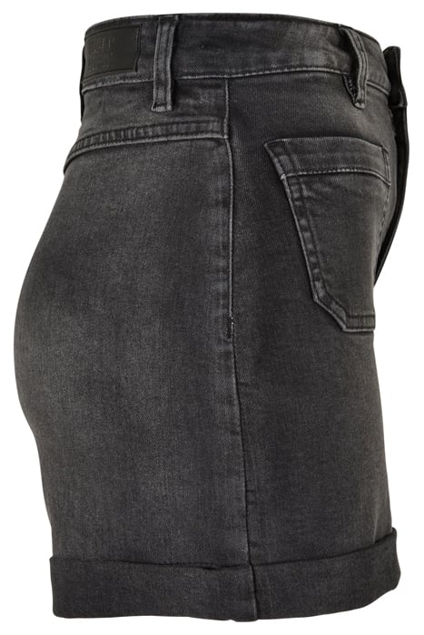 LADIES VINTAGE DENIM SHORTS BLACK WASHED 6