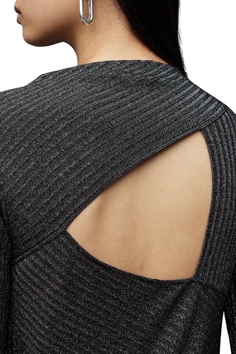 GIA SPARKLE DRESS DARK SILVER 6