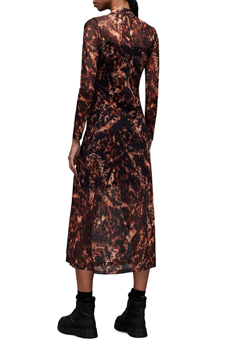 HANNA SPARK DRESS BROWN 2