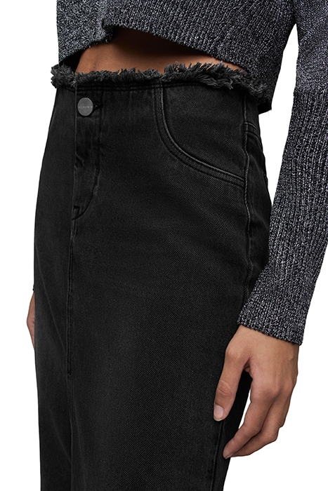 CYRA MAXI SKIRT WASHED BLACK 6