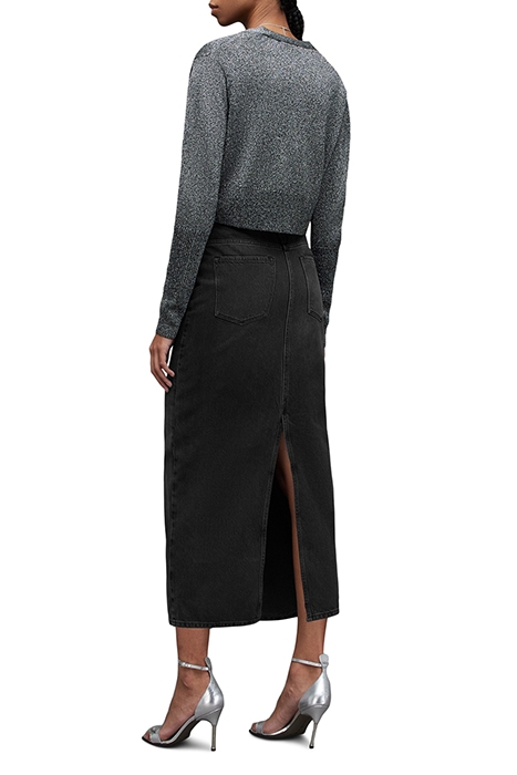 CYRA MAXI SKIRT WASHED BLACK 3