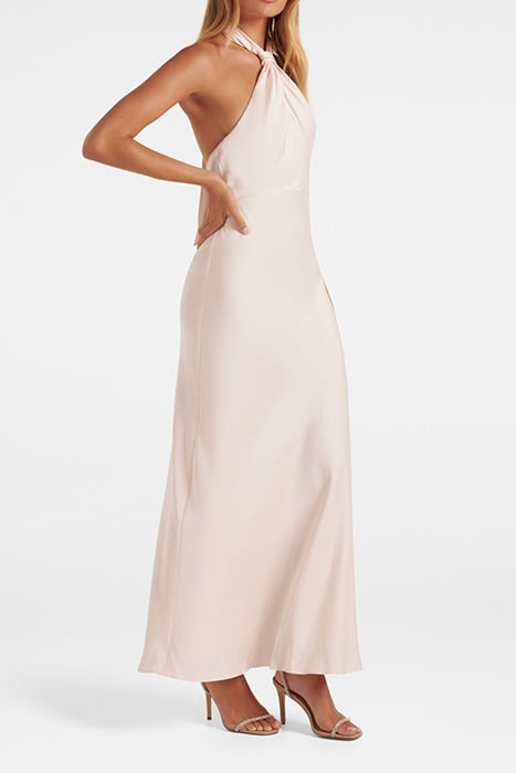 YVETTE KNOT TIE NECK GOWN IVORY 4