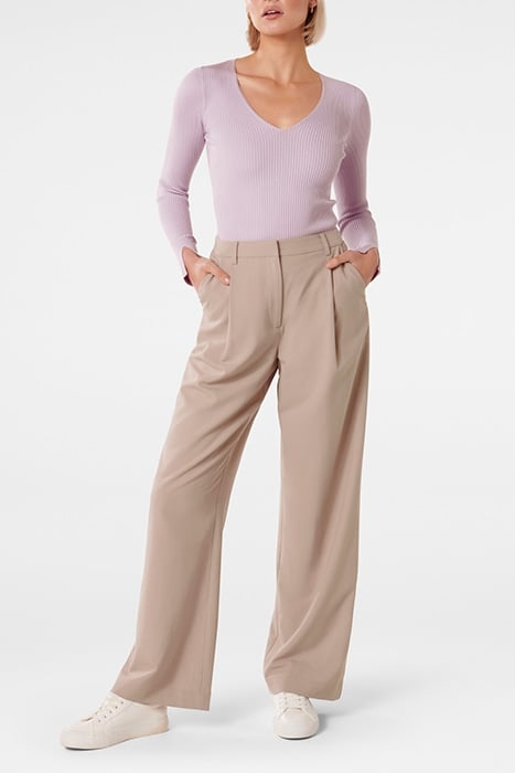 LYLA WIDE LEG PANT NEUTRAL 3