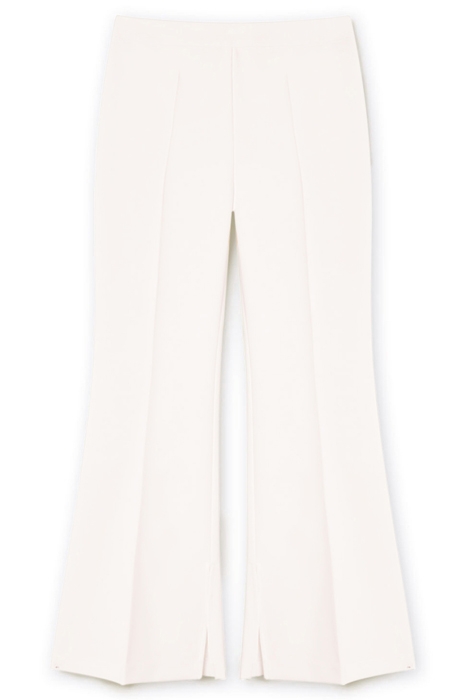FLARE TROUSERS WITH SPLIT WHITE 4