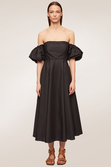 OFF-SHOULDERS SUMMER LONG DRESS BLACK 4
