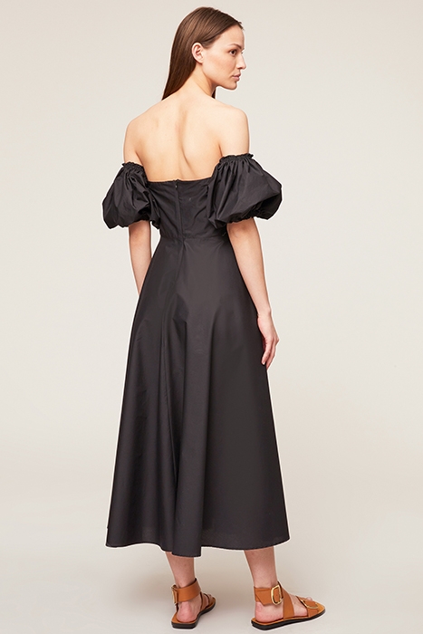 OFF-SHOULDERS SUMMER LONG DRESS BLACK 2