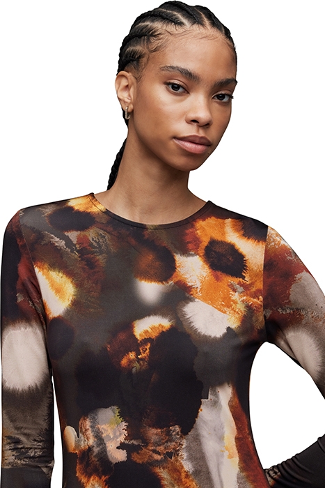 KATLYN MARS DRESS RUST BROWN 6