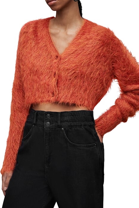 WICK BRUSHED CARDI PLANET RED 6