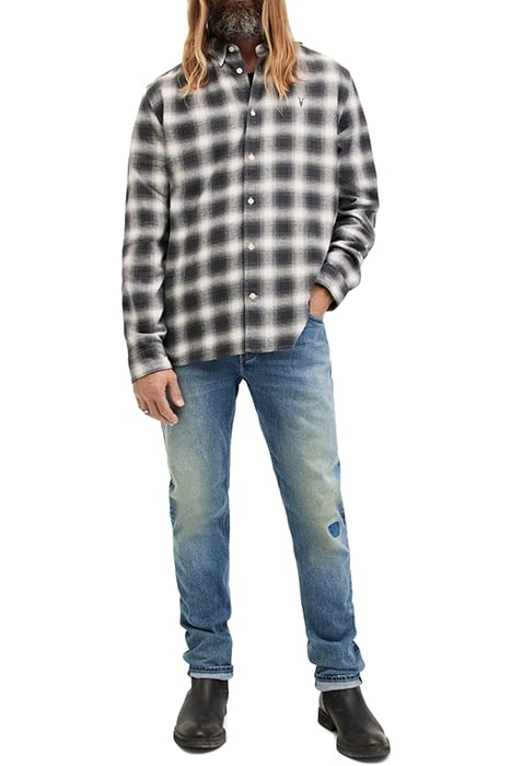 MALPASO LS SHIRT OATMEAL WT/WSHD BL 3