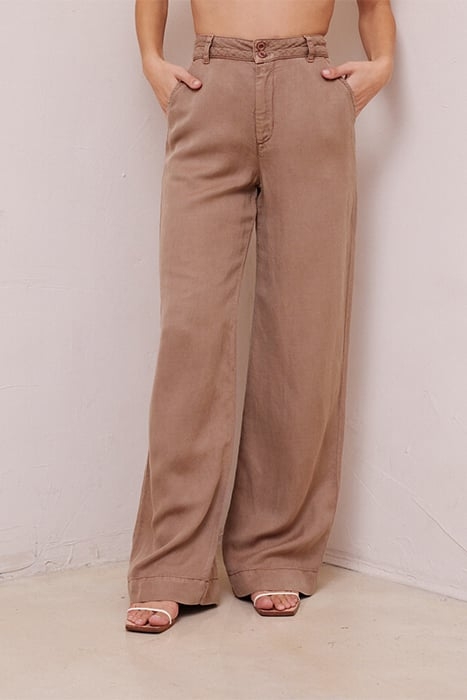 HARPER CLEAN HEM HIGH WAIST MOCHA CHOCOLATE 1