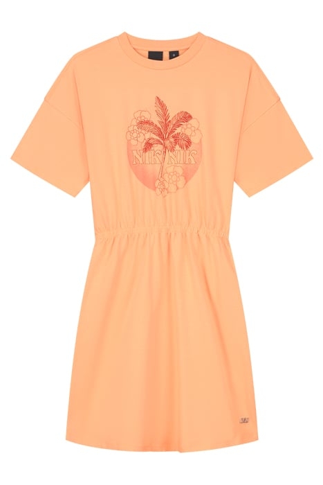 PALM DRESS SUNSET ORANGE 1