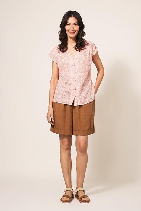 RAE COTTON VEST RED 3