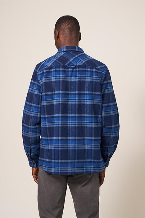 DARWEN CHECK OVERSHIRT DARK NAVY 2